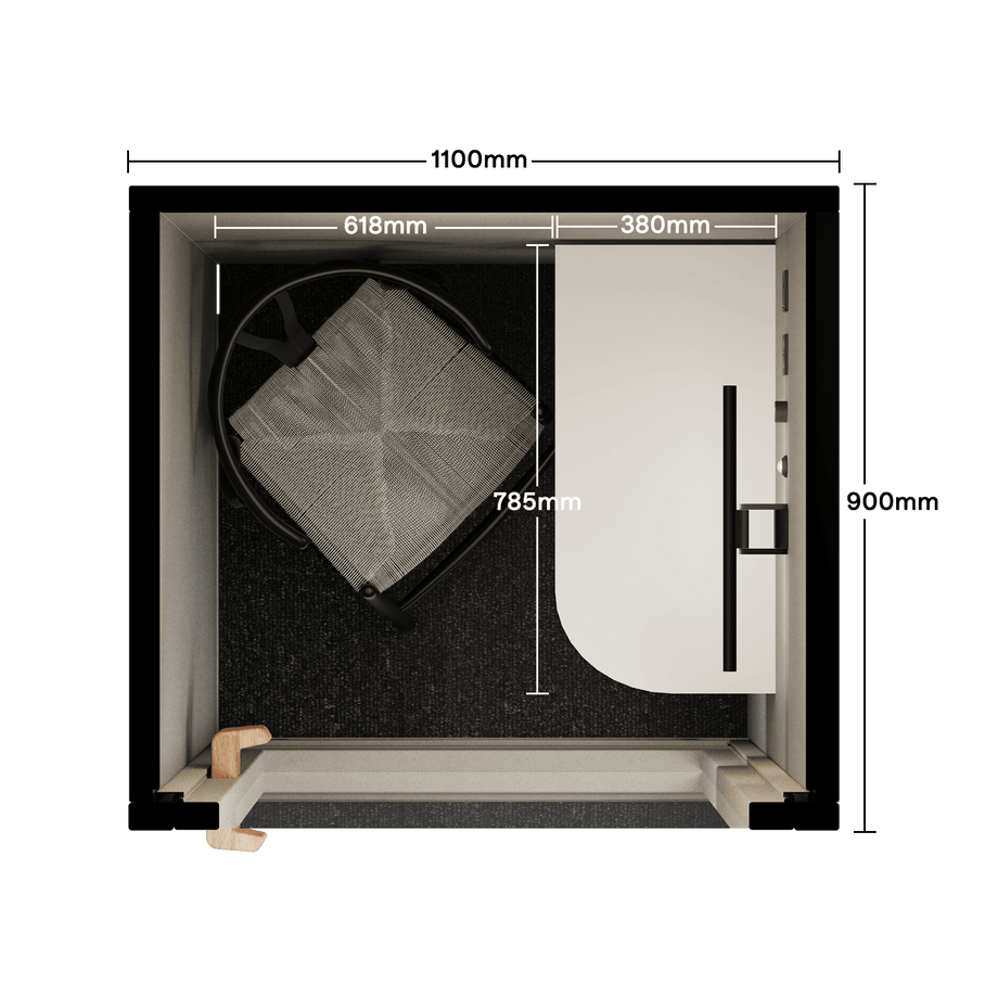 Office Phone Booth Folio - Stand UpFolio Beige / Furniture Set 2