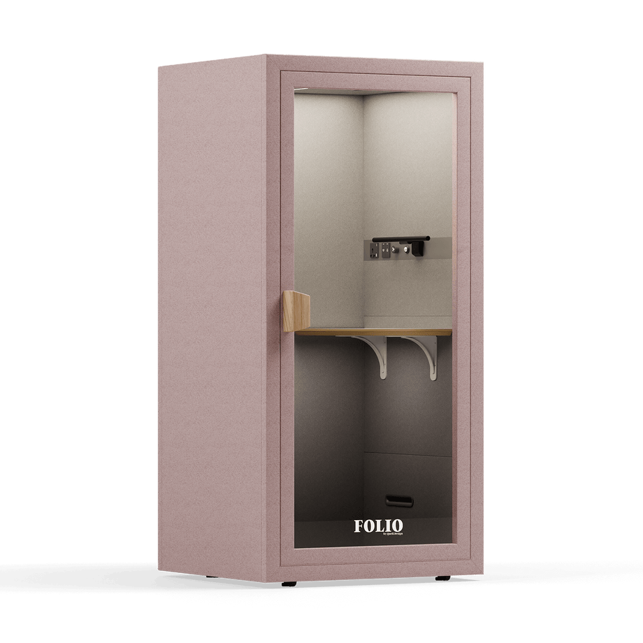 Office Phone Booth Folio - Stand UpFolio Blush / Furniture Set 1