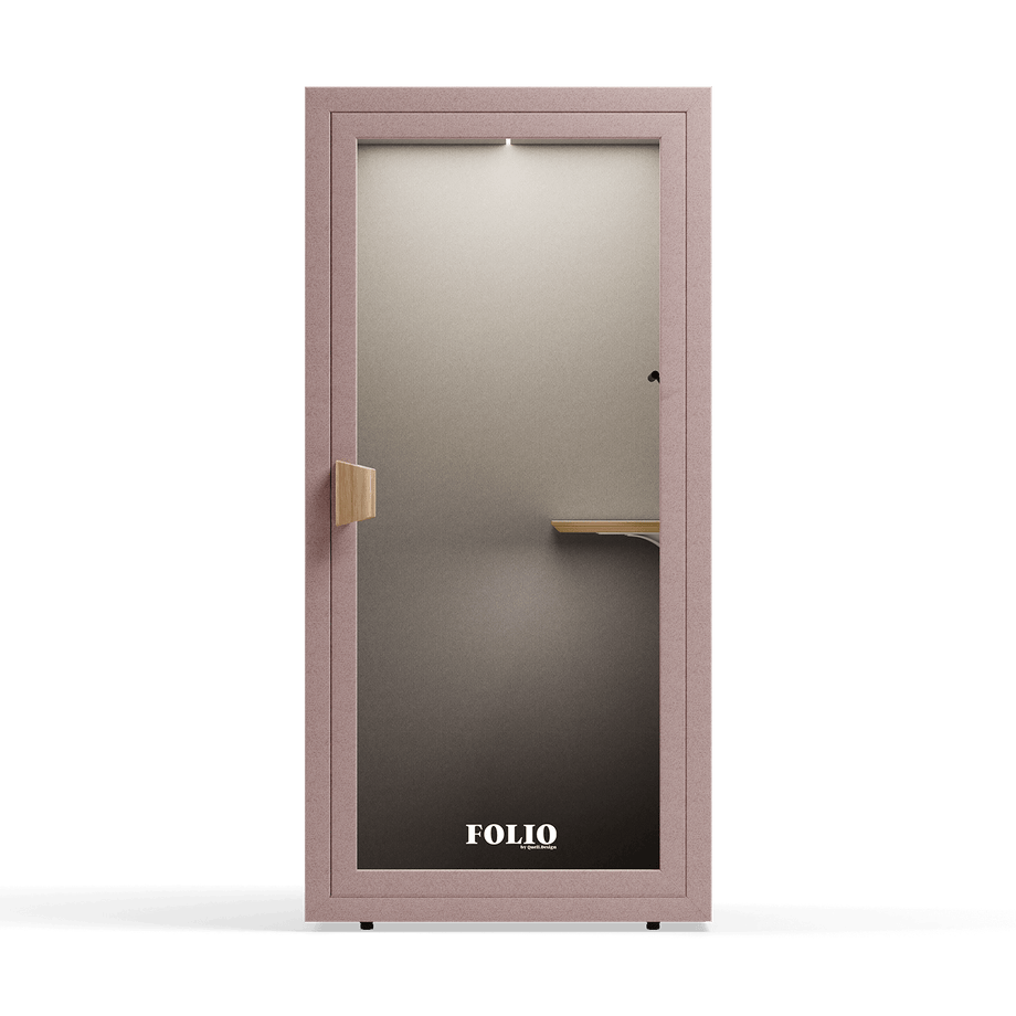 Office Phone Booth Folio - Stand UpFolio Blush / Furniture Set 1