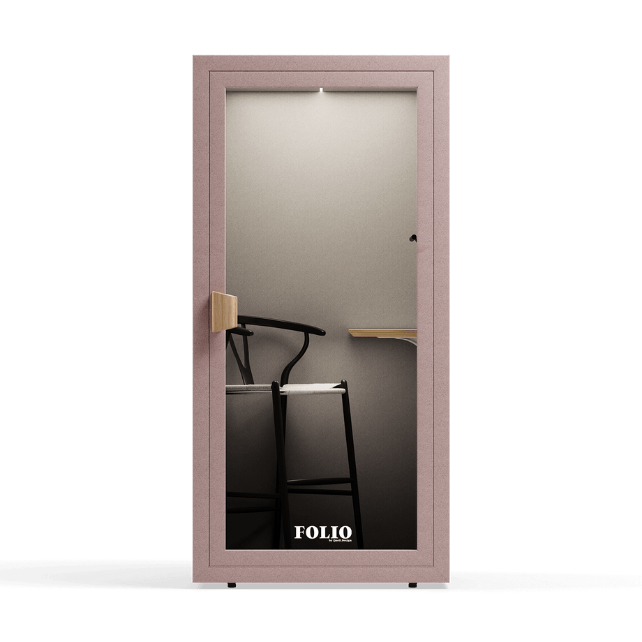 Office Phone Booth Folio - Stand UpFolio Blush / Furniture Set 2