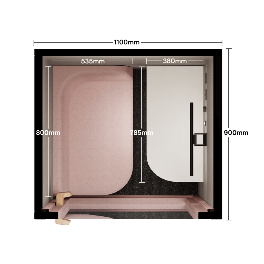 Office Phone Booth FolioFolio Blush