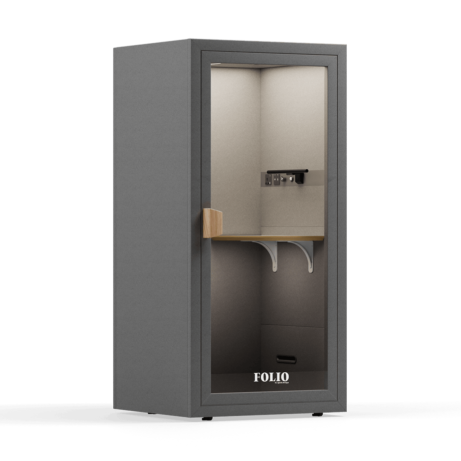 Office Phone Booth Folio - Stand UpFolio Dark Grey / Furniture Set 1