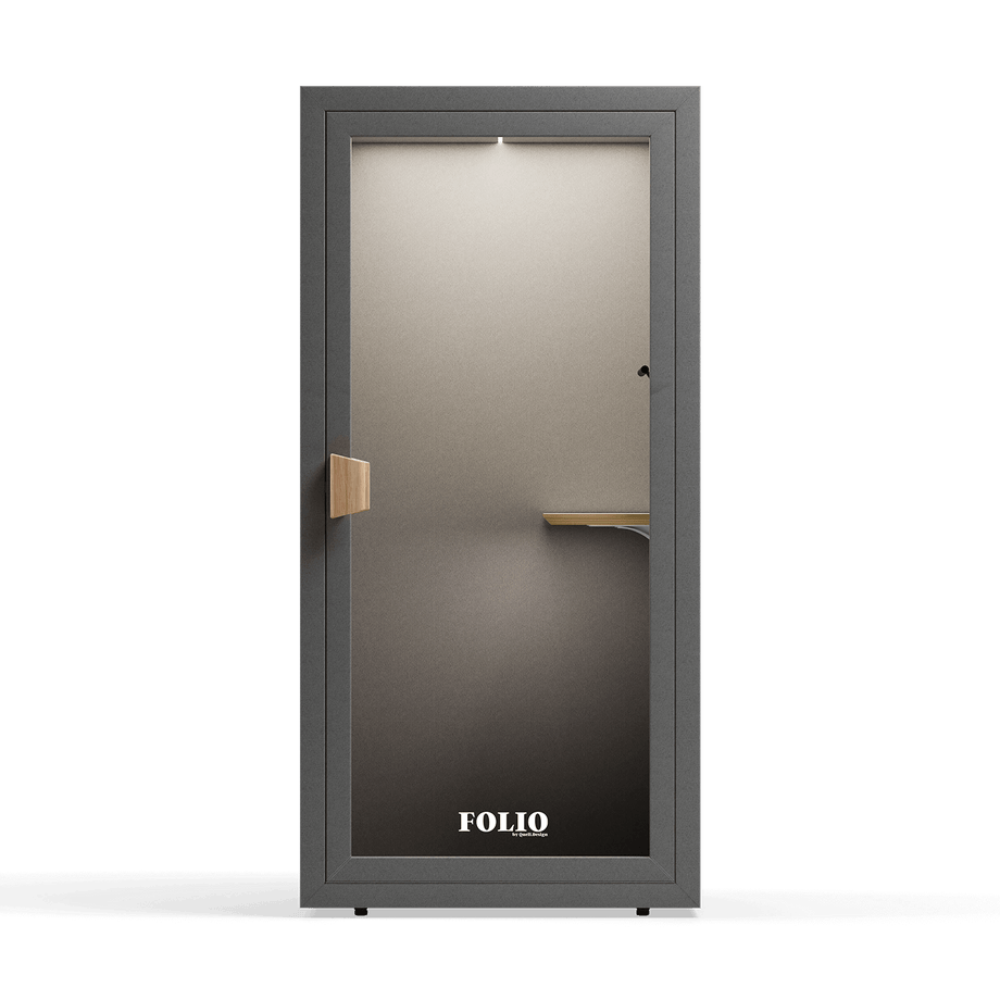 Office Phone Booth Folio - Stand UpFolio Dark Grey / Furniture Set 1