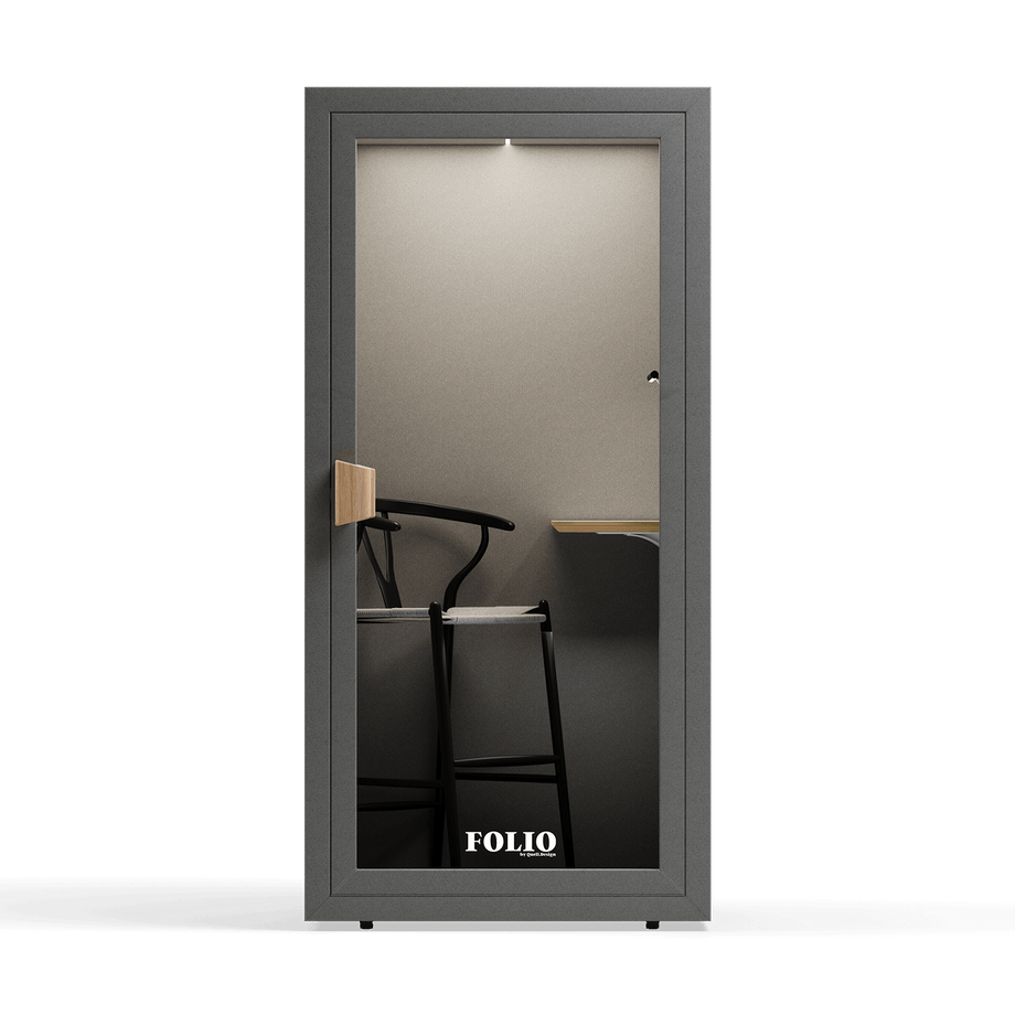 Office Phone Booth Folio - Stand UpFolio Dark Grey / Furniture Set 2