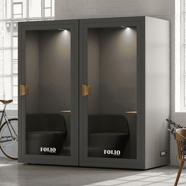 Office Phone Booth FolioFolio Dark Grey