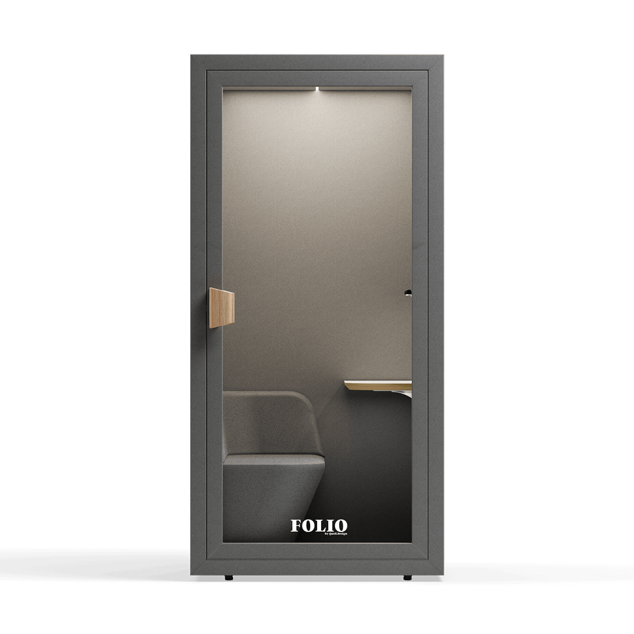 Office Phone Booth FolioFolio Dark Grey