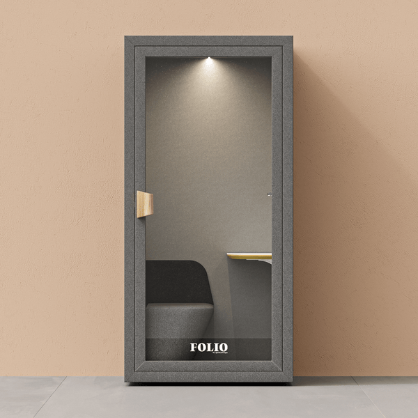 Office Phone Booth FolioFolio Dark Grey