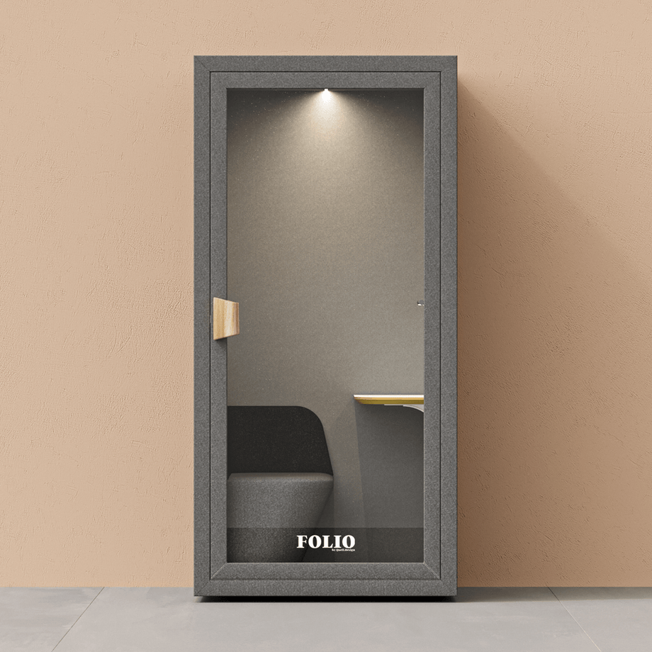 Office Phone Booth FolioFolio Dark Grey