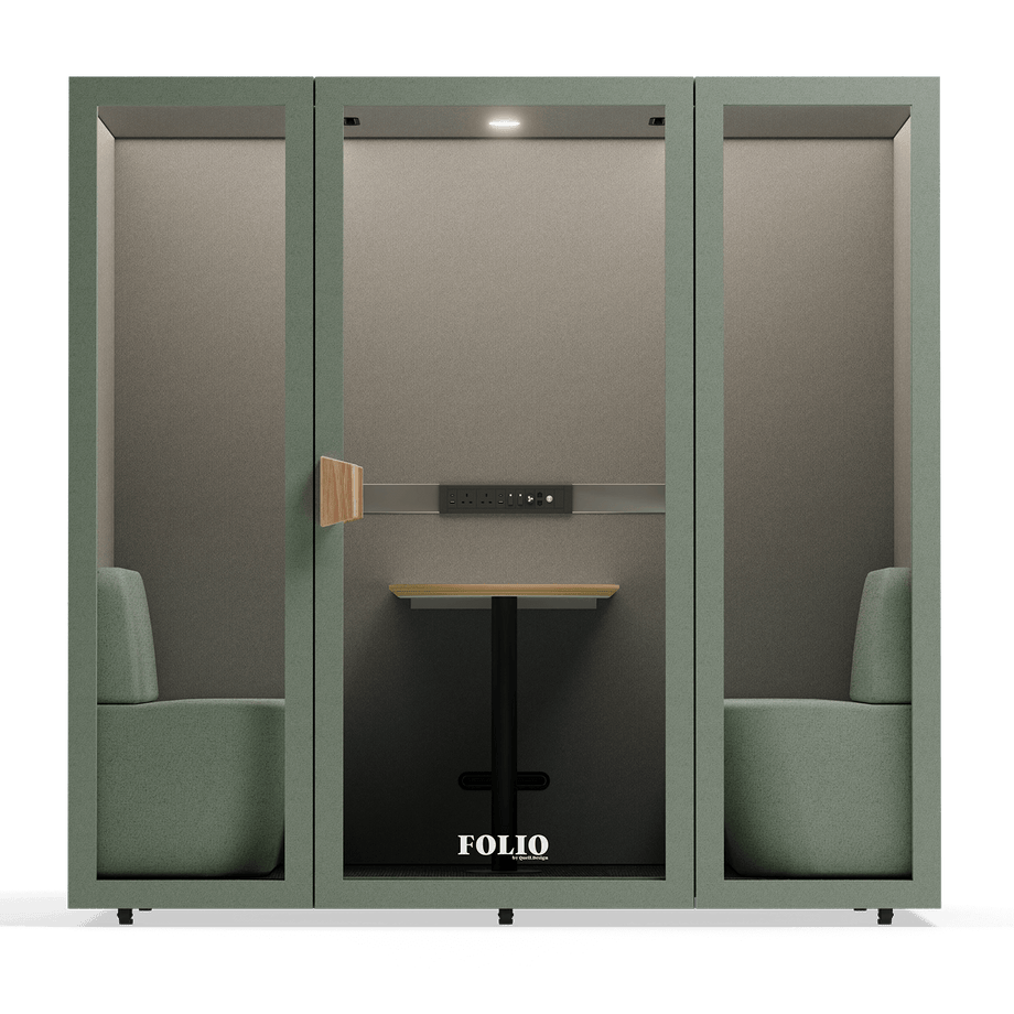Folio Office Pod - 2-4 PersonFolio Dusty Teal / Furniture As Per Images