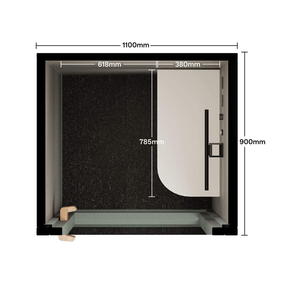 Office Phone Booth Folio - Stand UpFolio Dusty Teal / Furniture Set 1