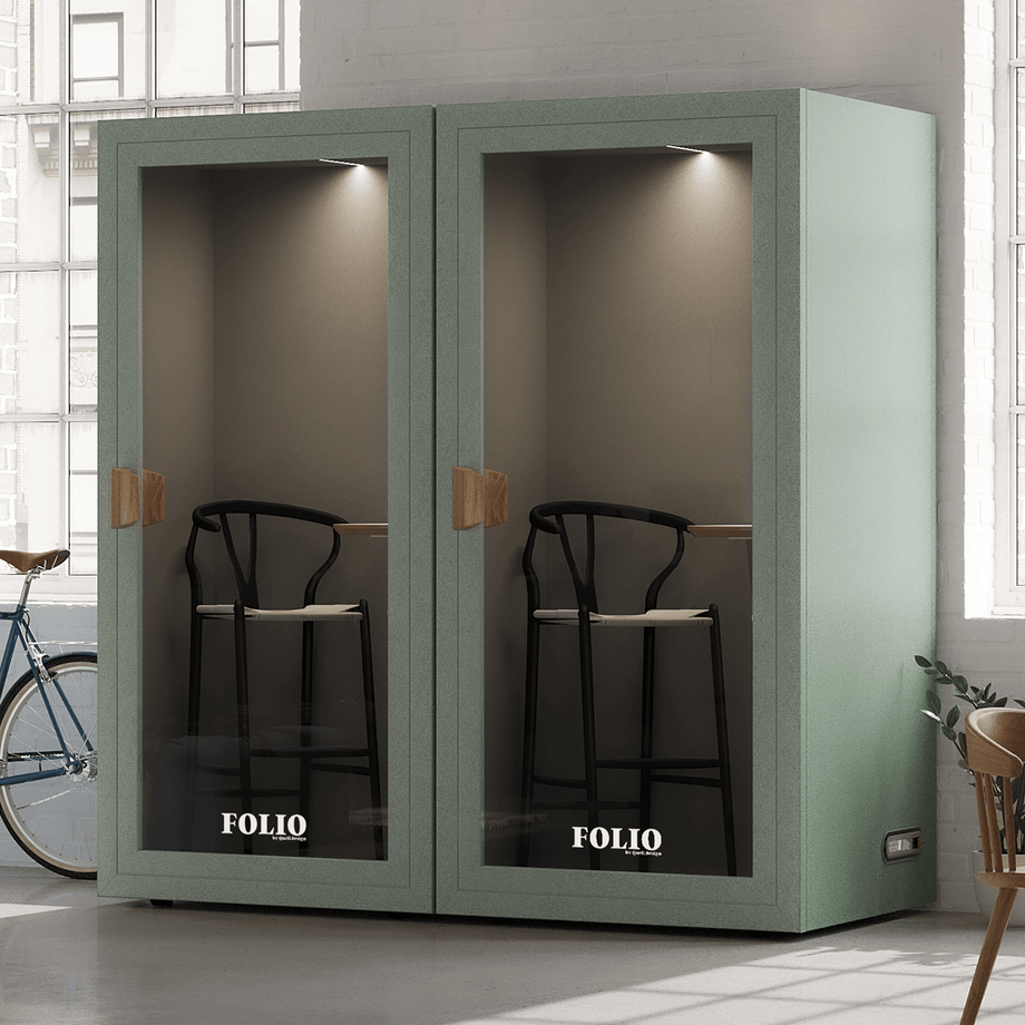 Office Phone Booth Folio - Stand UpFolio Dusty Teal / Furniture Set 2